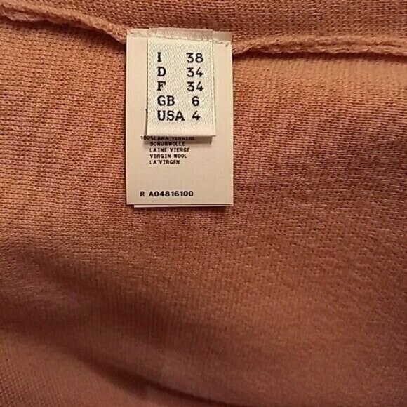 Moschino Cheap and Chic Dress Womens 4 Color Block Sweater Virgin Wool Italy - Picture 6 of 7